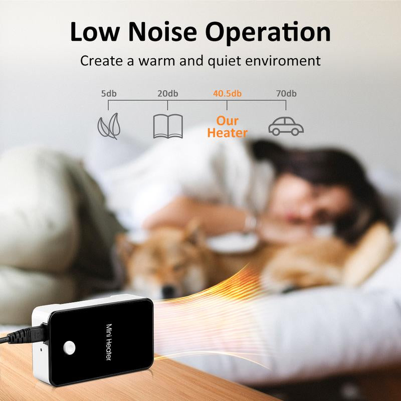 Portable Space Heater Mini Desk Heater Electric Fan Air Warmer for Room/ Office/ Desktop Viral Heater Indoor Heater Portable Electric Portable Rechargeable Small Heater Appliance