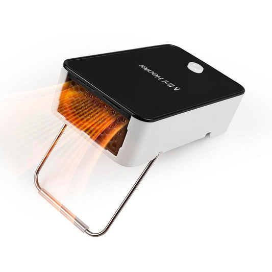 Portable Space Heater Mini Desk Heater Electric Fan Air Warmer for Room/ Office/ Desktop Viral Heater Indoor Heater Portable Electric Portable Rechargeable Small Heater Appliance
